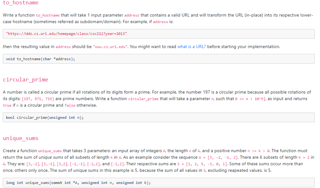 Solved to hostname Write a function to_hostname that will | Chegg.com