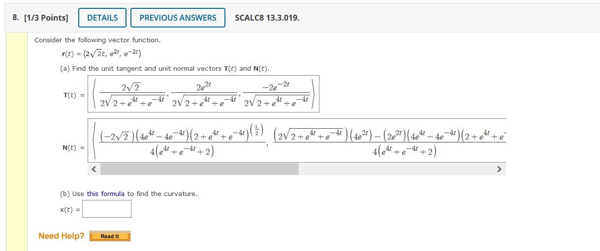 Solved 8. [1/3 Points] DETAILS PREVIOUS ANSWERS SCALC8 | Chegg.com