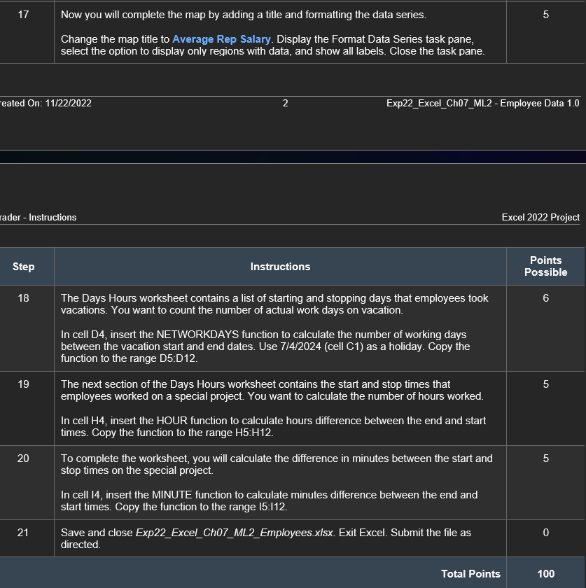 \( 17 \quad \) Now you will complete the map by adding a title and formatting the data series.
Change the map title to Averag