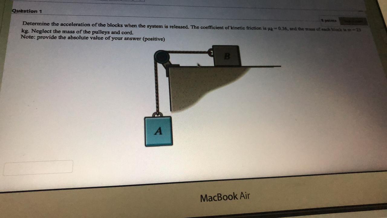 Solved Question 1 8 Points Determine The Acceleration Of The | Chegg.com