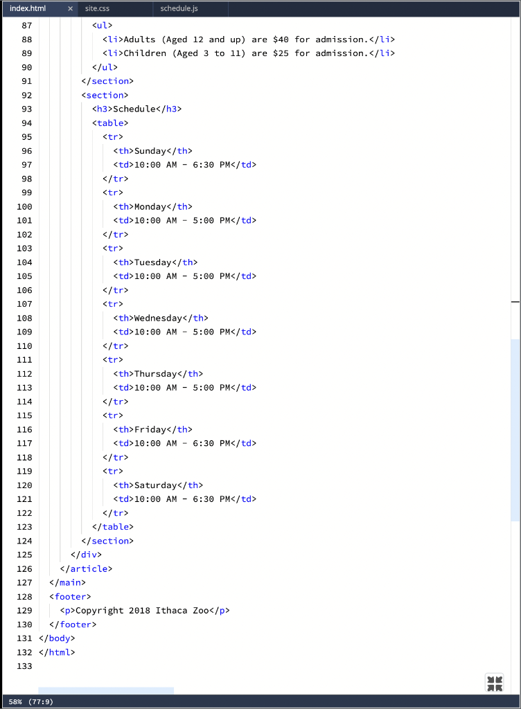 First image shows the code that needs to be fixed, | Chegg.com
