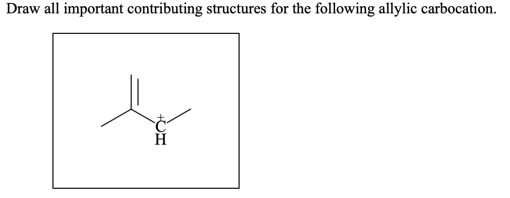 Solved Draw all important contributing structures for the | Chegg.com