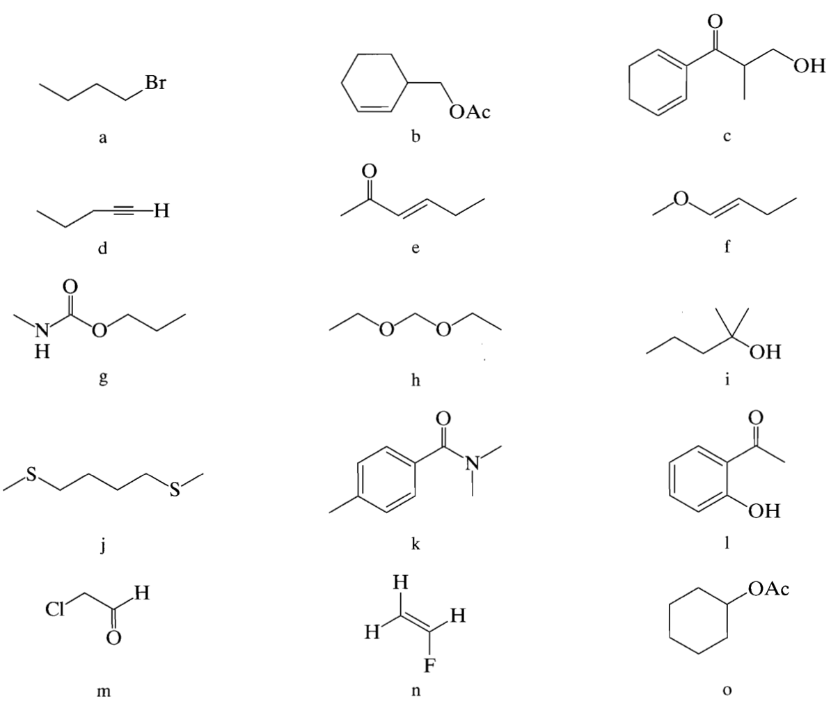 Solved For each compound given describe all spin systems | Chegg.com