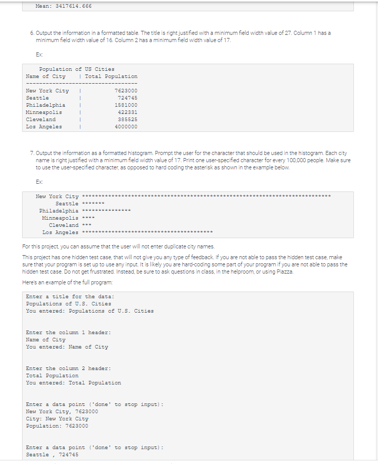 Solved cion/2 and Visualization of Data using Lists and | Chegg.com
