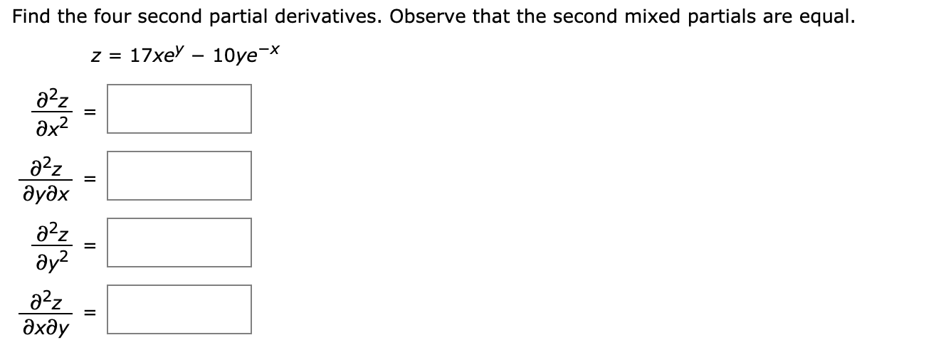 find-the-four-second-order-partial-derivatives-for-f-x-y-2x4-5-7x