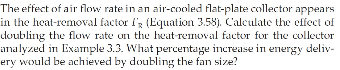 The effect of air flow rate in an air-cooled | Chegg.com