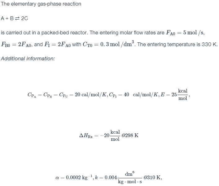 Solved The Elementary Gas-phase Reaction A+B⇄2C Is Carried | Chegg.com