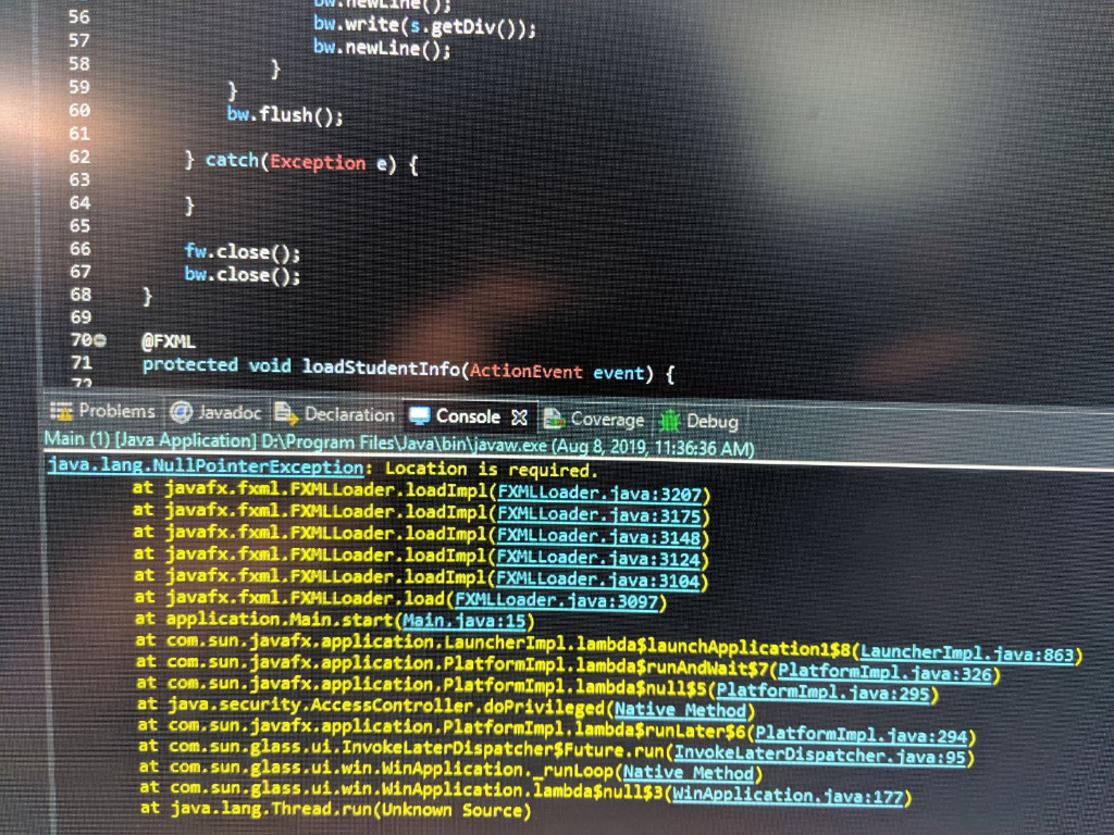 Solved I am having issues with code. I keep getting this | Chegg.com