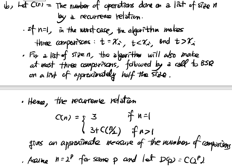 Solved 8. Consider The Recursive Binary Search Algorithm Def | Chegg.com