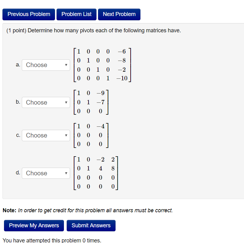Solved Previous Problem Problem List Next Problem (1 point) | Chegg.com