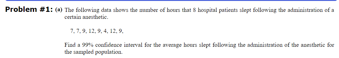 Solved Problem #1: (a) The following data shows the number | Chegg.com