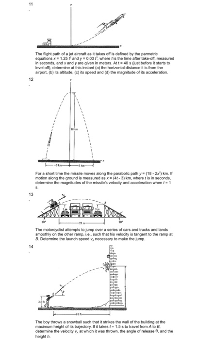 Solved The flight path of a jet aircraft as it takes off is | Chegg.com
