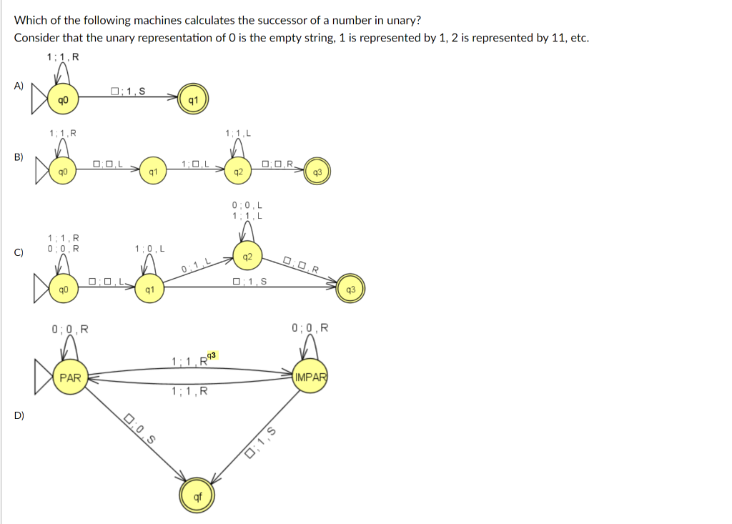 Solved Which of the following machine calculate the | Chegg.com