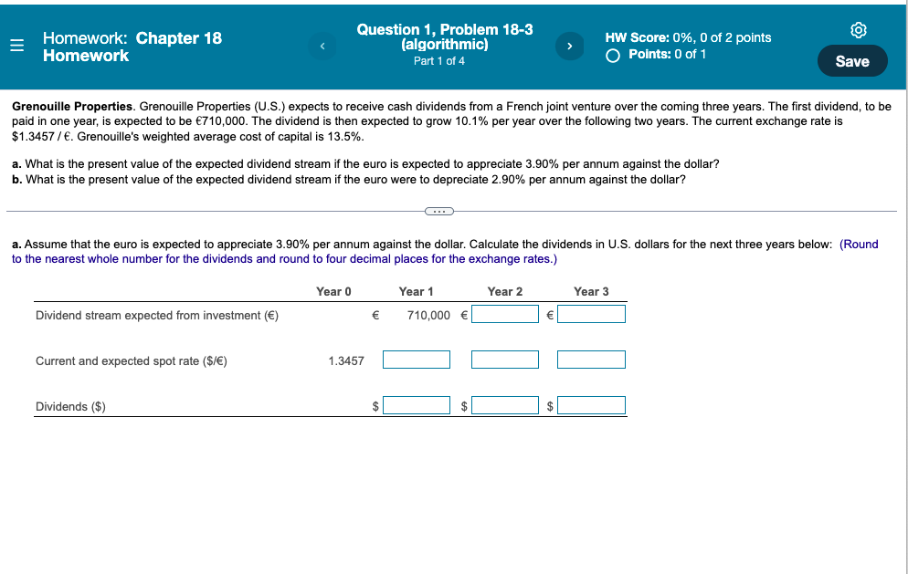Solved Homework: Chapter 18 Homework Question 1, Problem | Chegg.com