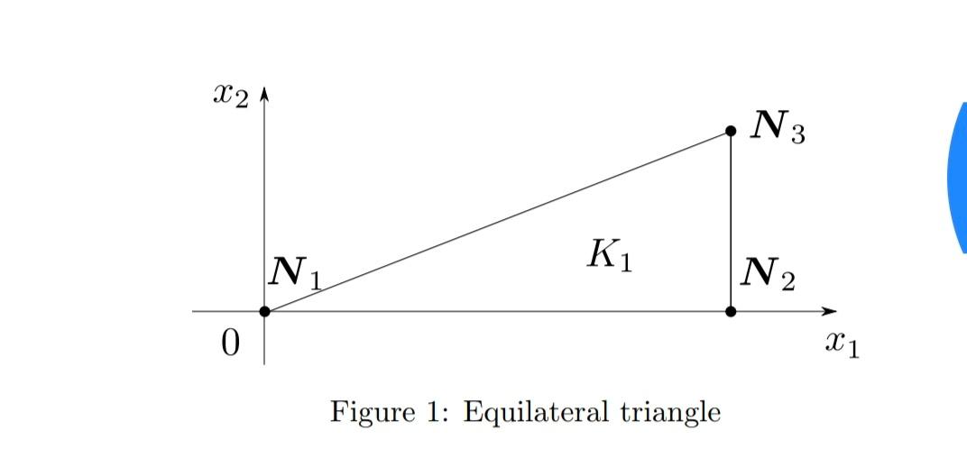Solved X2 N3 K N1 N2 0 X 1 Figure 1 Equilateral triangle