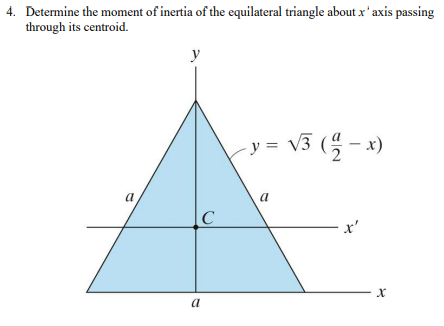 moment of inertia right triangle