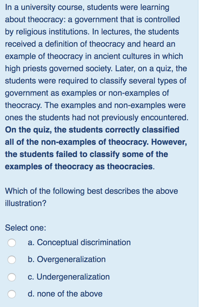 Solved In a university course, students were learning about