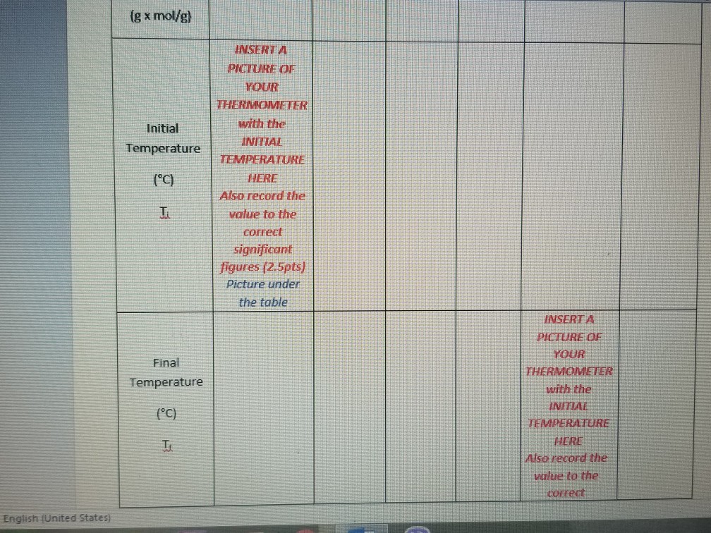 Activity 1 Data Table 1- insert calculations below | Chegg.com
