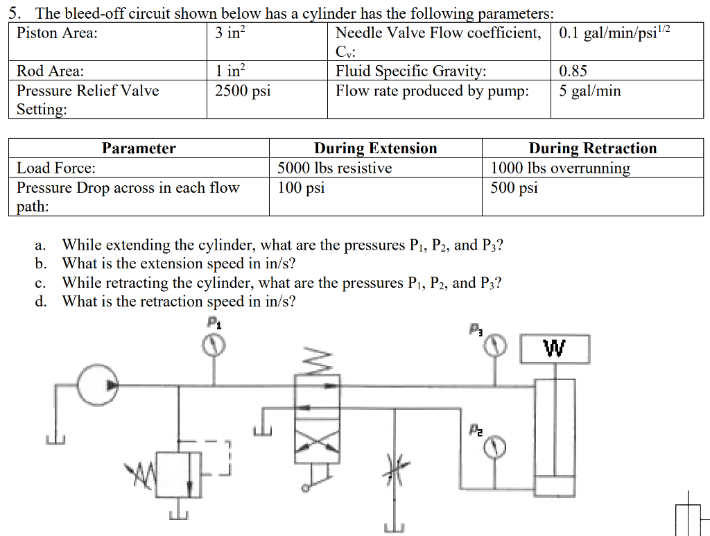 Solved 3 in? 5. The bleed-off circuit shown below has a | Chegg.com