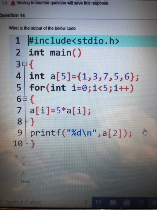 Solved Quèstion 3 What is the output of the following code 1 | Chegg.com