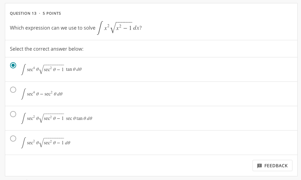 Solved QUESTION 13. 5 POINTS Which expression can we use to | Chegg.com