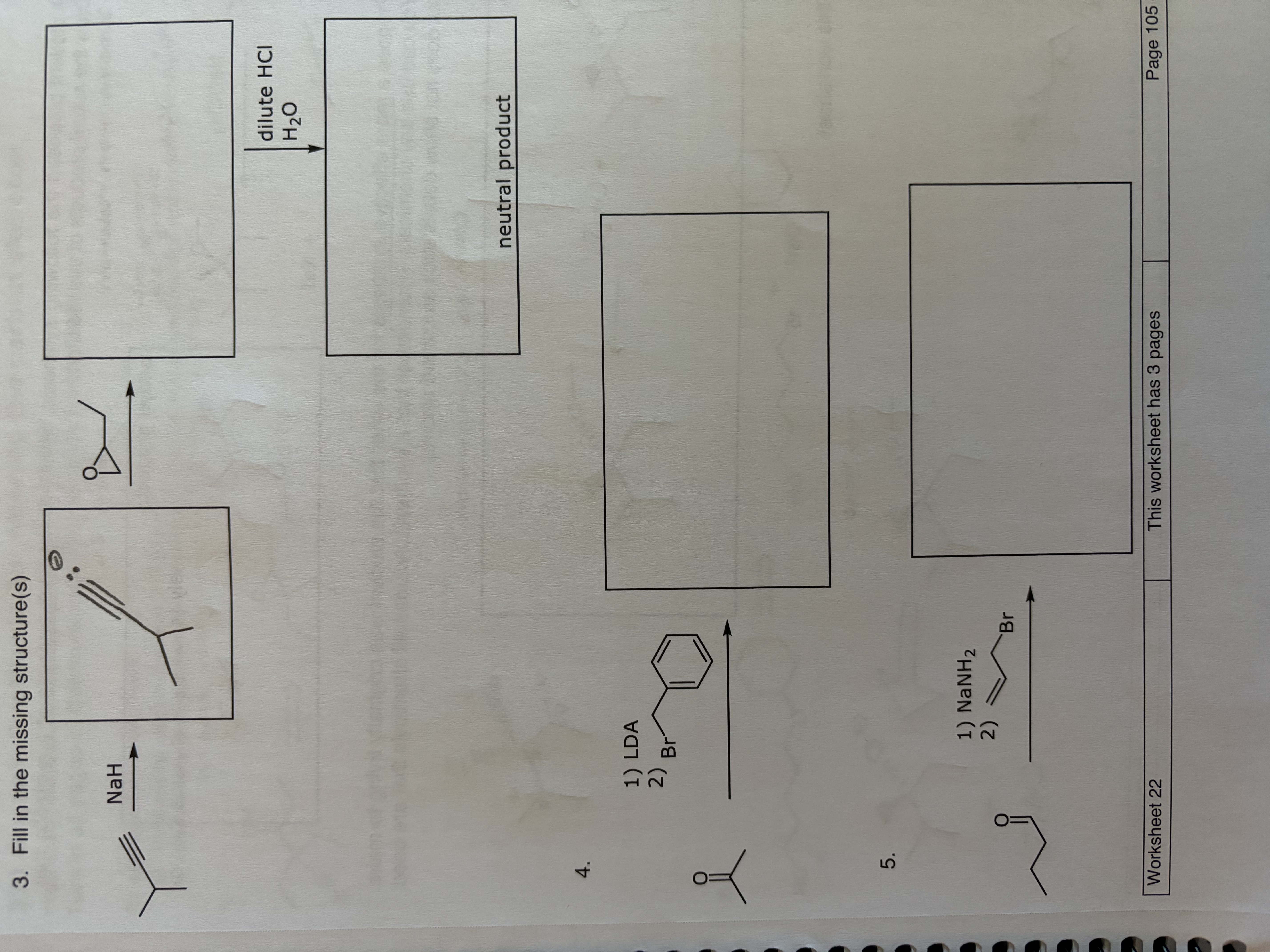 Solved fill in the missing structures | Chegg.com