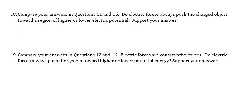 Solved 18. Compare your answers in Questions 11 and 15. Do | Chegg.com