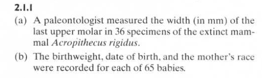 Solved (a) A paleontologist measured the width (in mm) of | Chegg.com