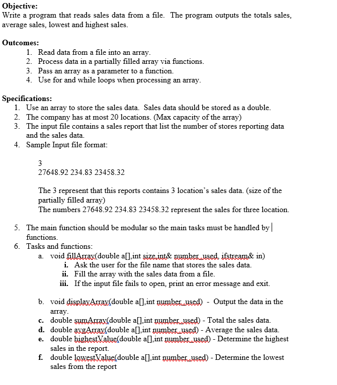 Solved C++ I am having trouble with a couple of parts of | Chegg.com
