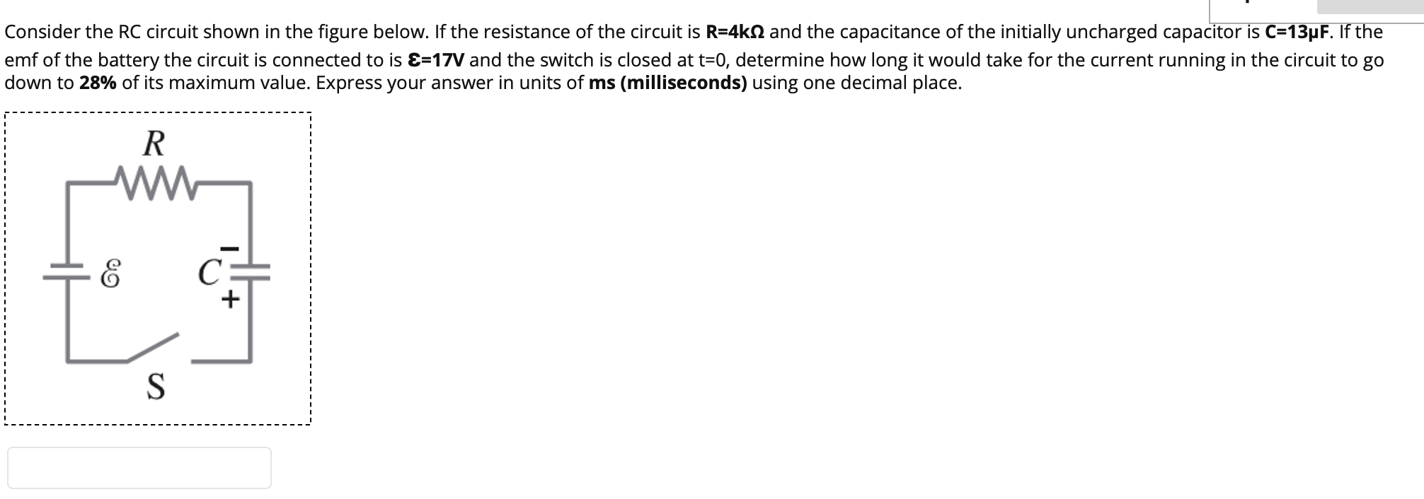 Solved Consider the RC circuit shown in the figure below. If | Chegg.com