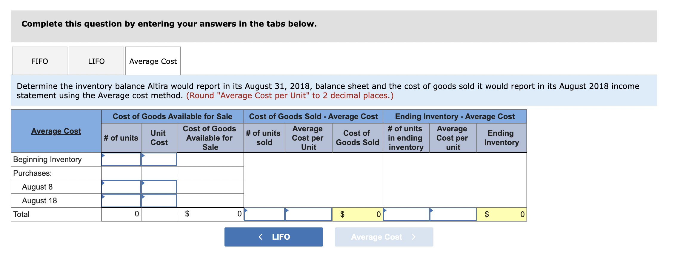 Solved Altira Corporation uses a periodic inventory system. | Chegg.com