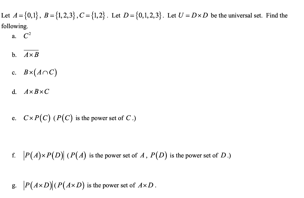 Solved 13. For Two Sets A And B, The Set A.B Is Defined By | Chegg.com