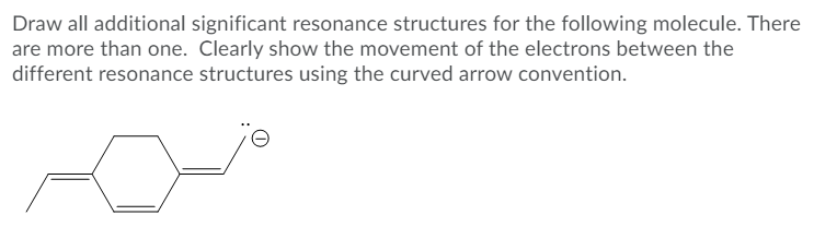 Solved Draw all additional significant resonance structures | Chegg.com