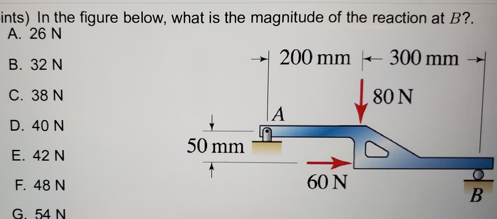 Solved 80N -ints) In the figure below, what is the magnitude | Chegg.com