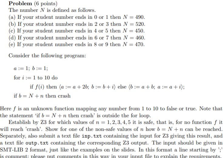Problem (6 points) The number N is defined as | Chegg.com