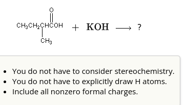 Solved Draw A Structural Formula For The Organic Anion 