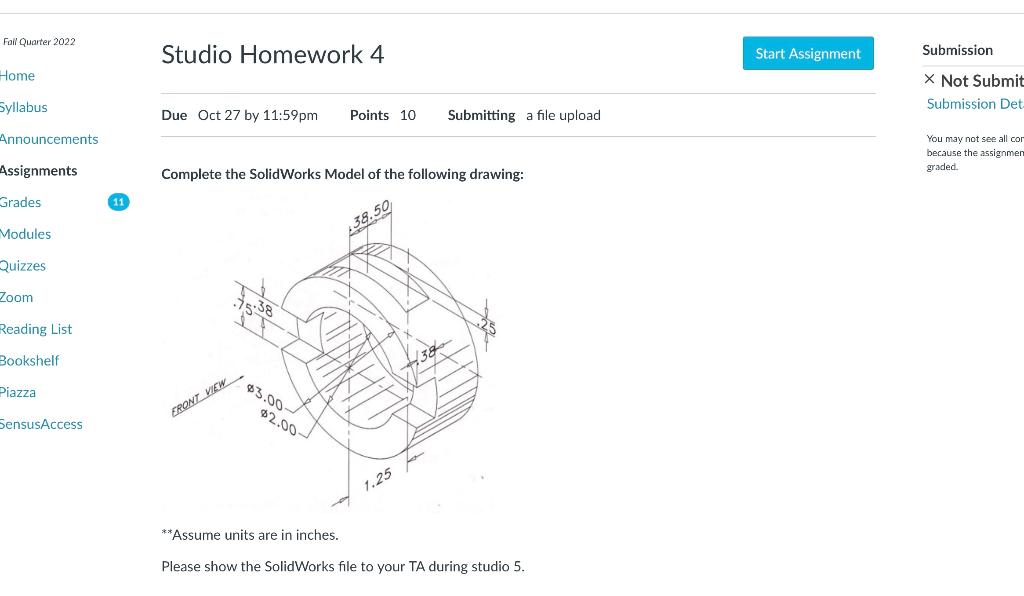 Solved I have the isometric view done already. I just need | Chegg.com