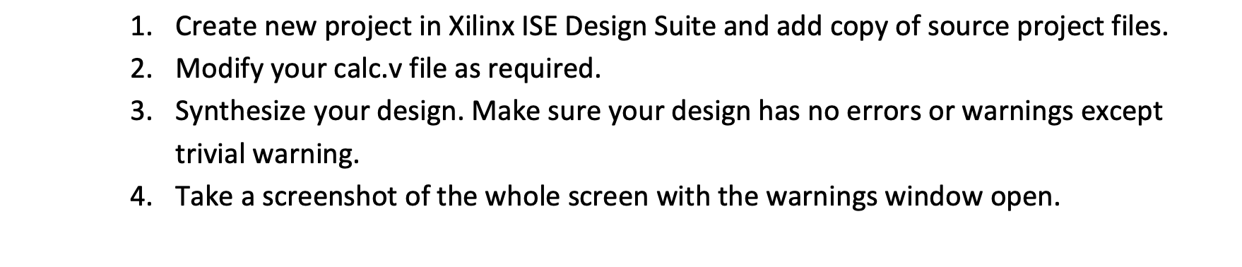 Solved 1. Create new project in Xilinx ISE Design Suite and | Chegg.com