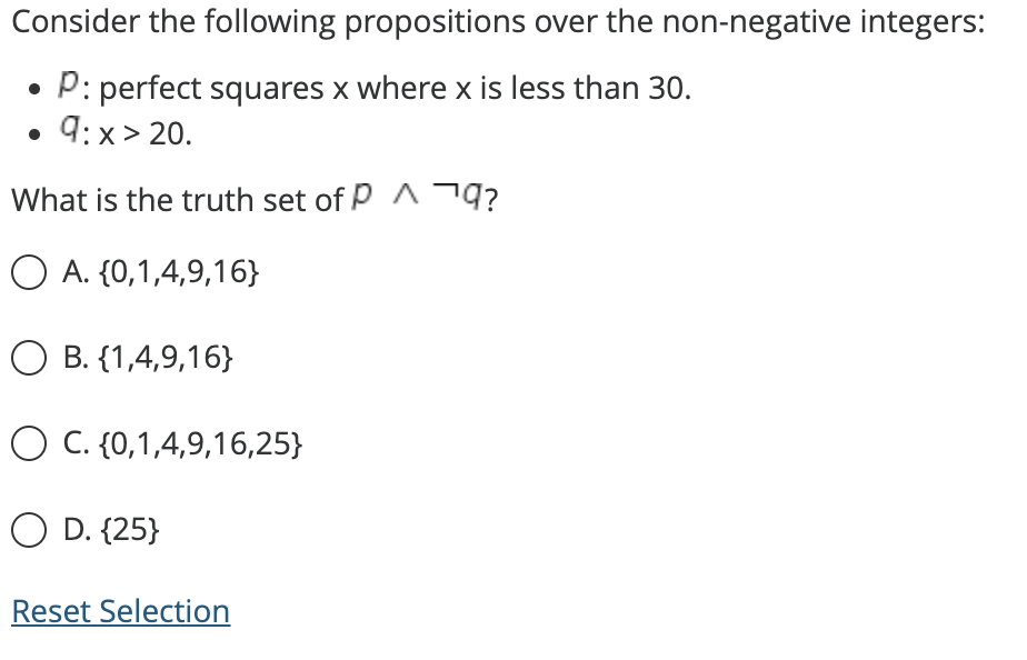 Solved Consider The Following Propositions Over The Natural | Chegg.com