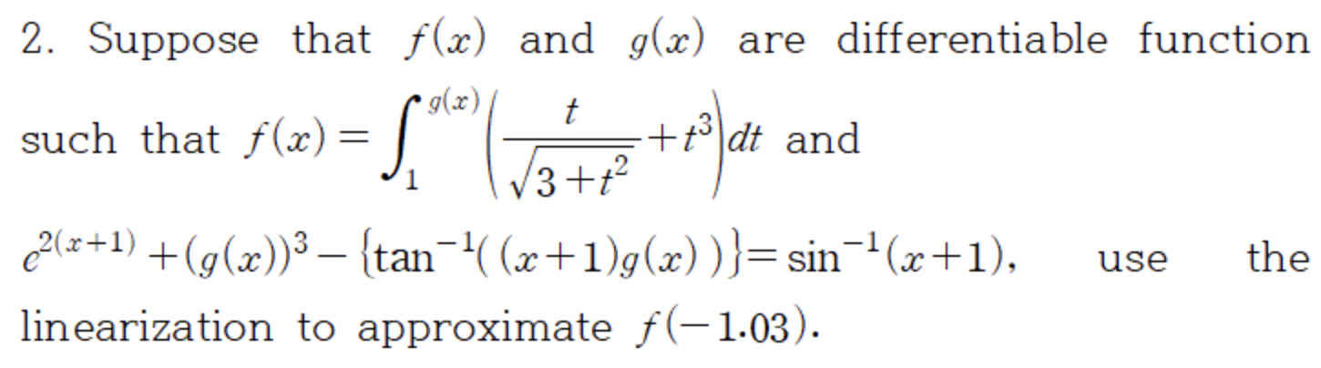 Solved 2. Suppose that f(x) and g(x) are differentiable | Chegg.com