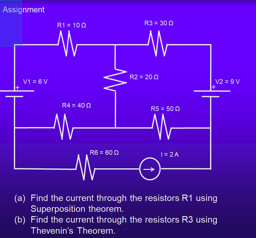 Solved Using Superposition And Thevenin's Theorem (a)Find | Chegg.com