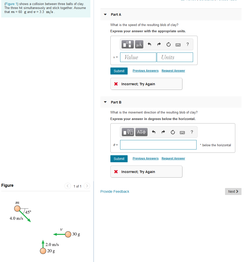 Solved (Figure 1) Shows A Collision Between Three Balls Of | Chegg.com