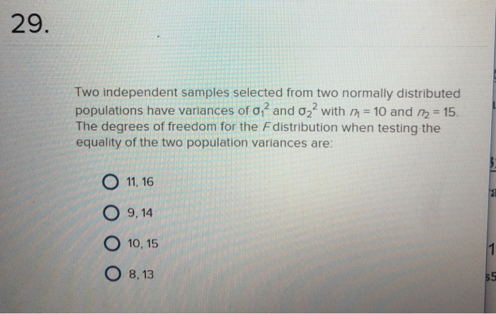 Solved 28. For a fixed sample size, the lower we set α, the | Chegg.com