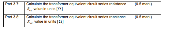 Solved The equivalent circuit of a single-phase transformer | Chegg.com