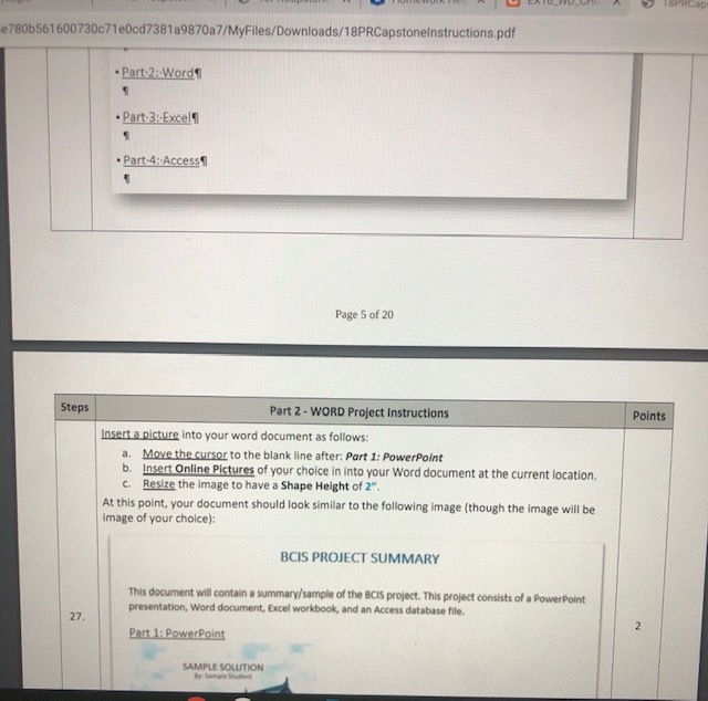 This module includes the following four projects to | Chegg.com