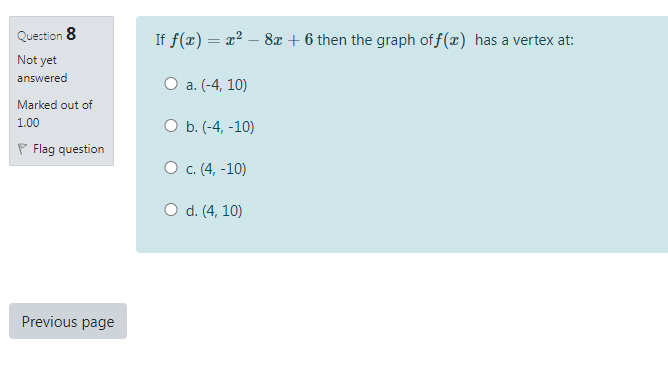 Solved • The function of the given graph is Question 1 Not | Chegg.com
