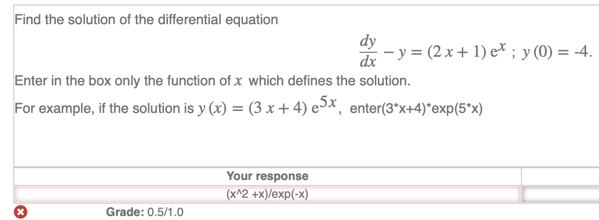Solved Find the solution of the differential equation dy - y | Chegg.com