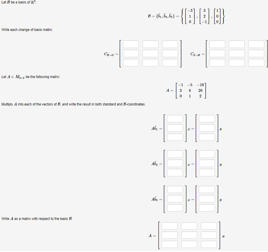 Solved Let B Be A Basis Of R3 : | Chegg.com