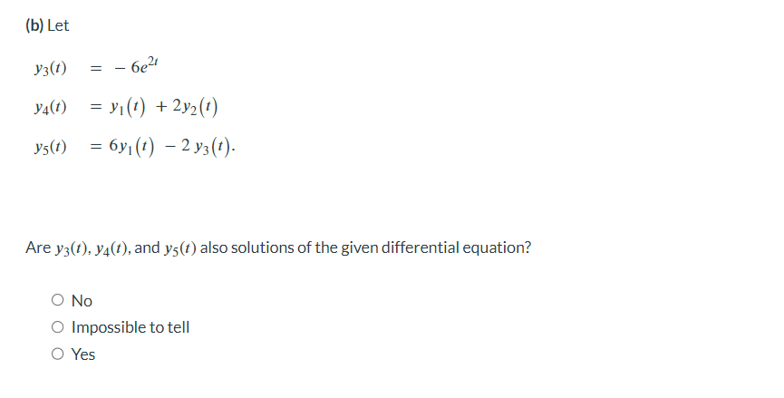 Solved Consider the equation y′′−y′−2y=0. Assume that | Chegg.com