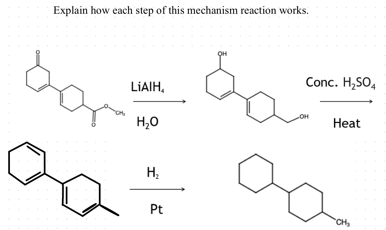 Solved Explain how each step of this mechanism reaction | Chegg.com